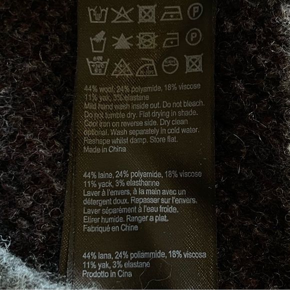 All Saints Tora Tiger Stripe Wool/Yak blend Crew Neck Sweater Sz XS - Picture 6 of 7